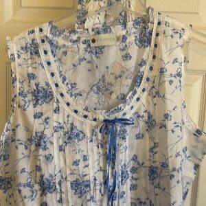 Ella Simone Blue Floral Pajama set